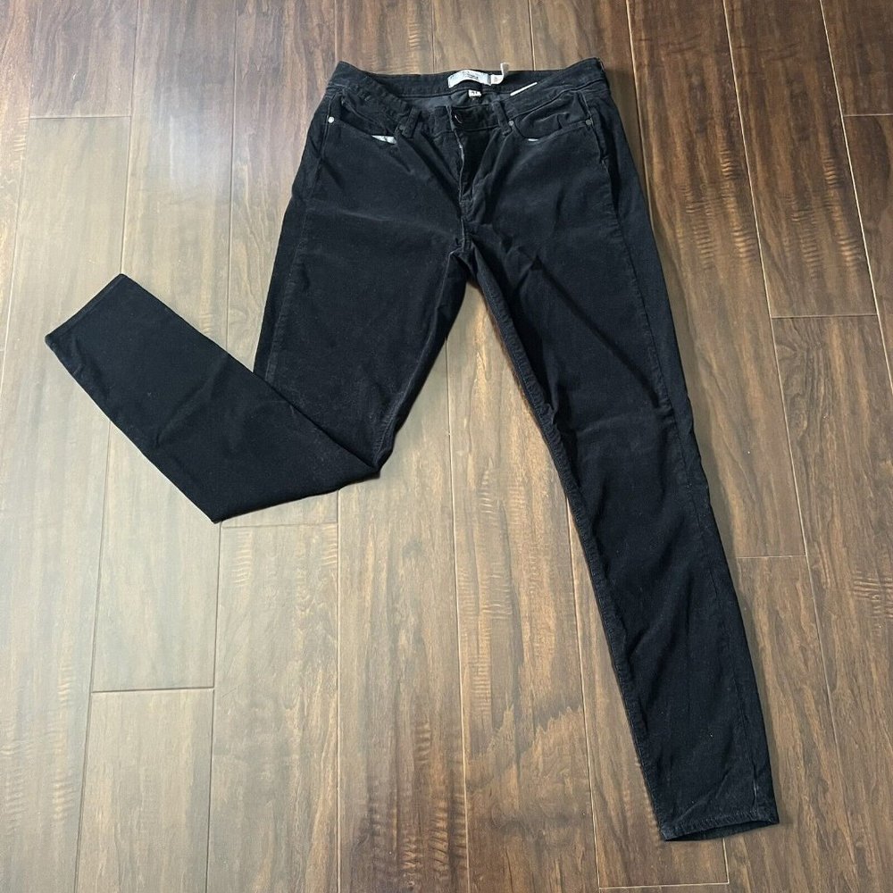 Paige Womens 31 Velvet Verdugo Jegging Pants in Black